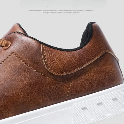 Casual Shoes Loafers British Leather Sneakers Flats Shoes Classic Men Leather Shoes Spring Summer New Trendy Designer Loafers