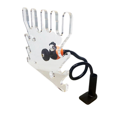 Universal Articulated Ventilator Adjustable Anesthesia Breathing Circuit Holder with Rotational Swivel & Threaded Tube Support