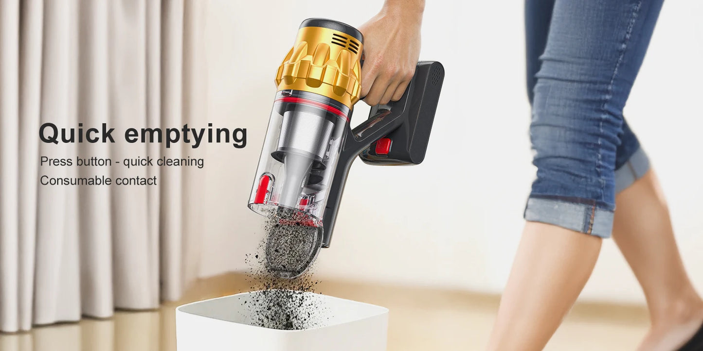 Lubluelu G11 Cordless Vacuum Cleaner 50KPA 50mis Long Running Time Floor Brush Automatically Combs the Hair to Prevent Tangling