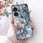 Case For Motorola Edge 50 Fusion Cover XT2429-1 Popular Flower Soft Black Silicone Phone Cases For Motorola G96 5G MotoG96 Funda