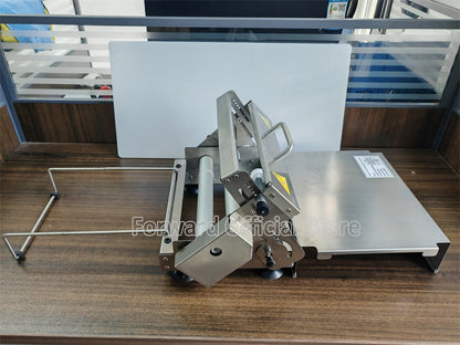 A Mini Pastry Portable Small Table Top Hand Manual Pizza Dough Sheeter Roller Croissant dough Flattener Laminator Machine