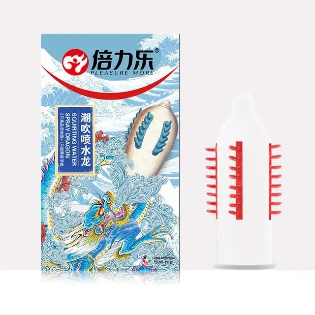 Special Condom Stab Dot Passionate Male and Female Family Planning Sexual Products Pattern Cheap Penis Extender Sleeves Sex Game