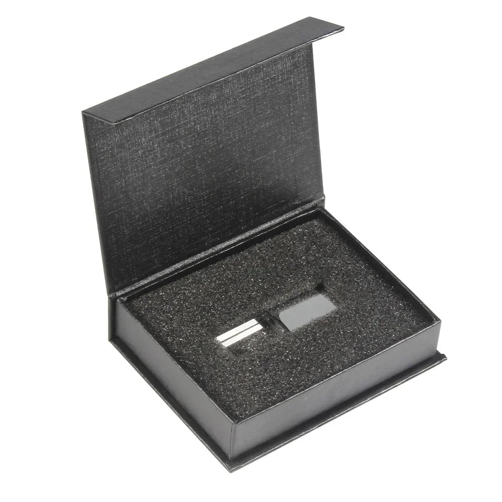 JASTER Crystal Wedding Gifts USB Flash Drives 128GB 3D Laser Engraving Custom Logo Pen Drive 64GB Photography Gift Memory Stick