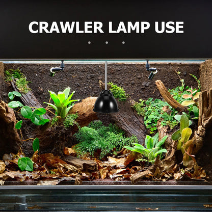1Set Anti-Scald Reptile Heat Lamp Guard Aluminum Dome Light Shade High Efficiency Heating Versatile for Turtle Lizard Snake