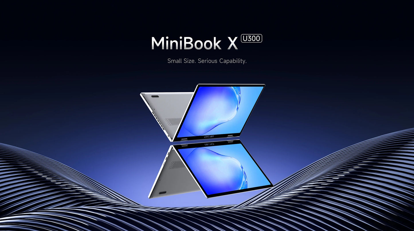 CHUWI MiniBook X Laptop Tablet PC 2 In 1 16GB 512G SSD Intel U300/N150 10.51 Inch FHD IPS Screen 1920*1200 Windows 11 Notebook
