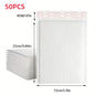 10/50pcs Composite Pearlescent Film Bubble Bag White Garment Packaging Express Bag Thickened Envelope Foam Waterproof Bubble Bag