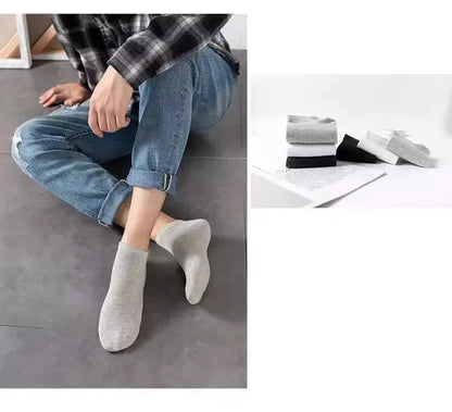 10 Pairs of Antibacterial, Odor Proof, Breathable, and Comfortable Boat Socks, Suitable for Spring, Autumn, Winter, and Summer,