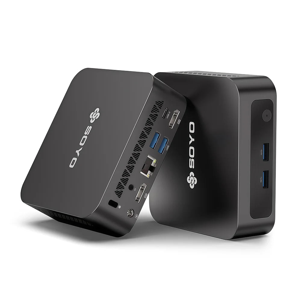 SOYO Mini PC Y5 Intel i3 4th CPU 8GB RAM 128GB ROM Windows 10 WiFi BT4.2 Desktop Computer