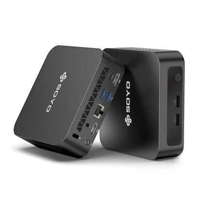 SOYO Mini PC Y5 Intel i3 4th CPU 8GB RAM 128GB ROM Windows 10 WiFi BT4.2 Desktop Computer