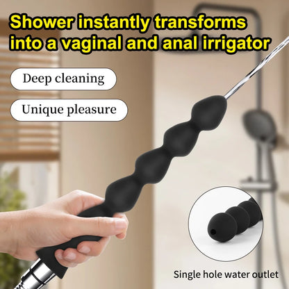 Soft Silicone Enema Kit  Multi Size Vaginal Anal Douche Heads  Professional Intimate Cleaning for Constipation Relief  Adult Toy