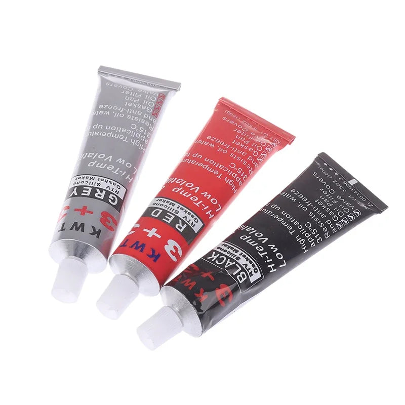 1pc Car Sealant RTV Silicone Gasket Maker 3 3 Black Hi-Temp Sealant Oil Resistant for Engines Automotive Sealant