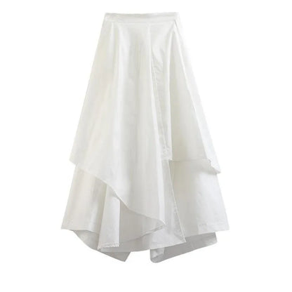 Women Black Skirts Japanese Gothic Irregular High Waist Pleated Skirt Pants for Women Vintage Cargo Skirts Female Clothes Ladies
