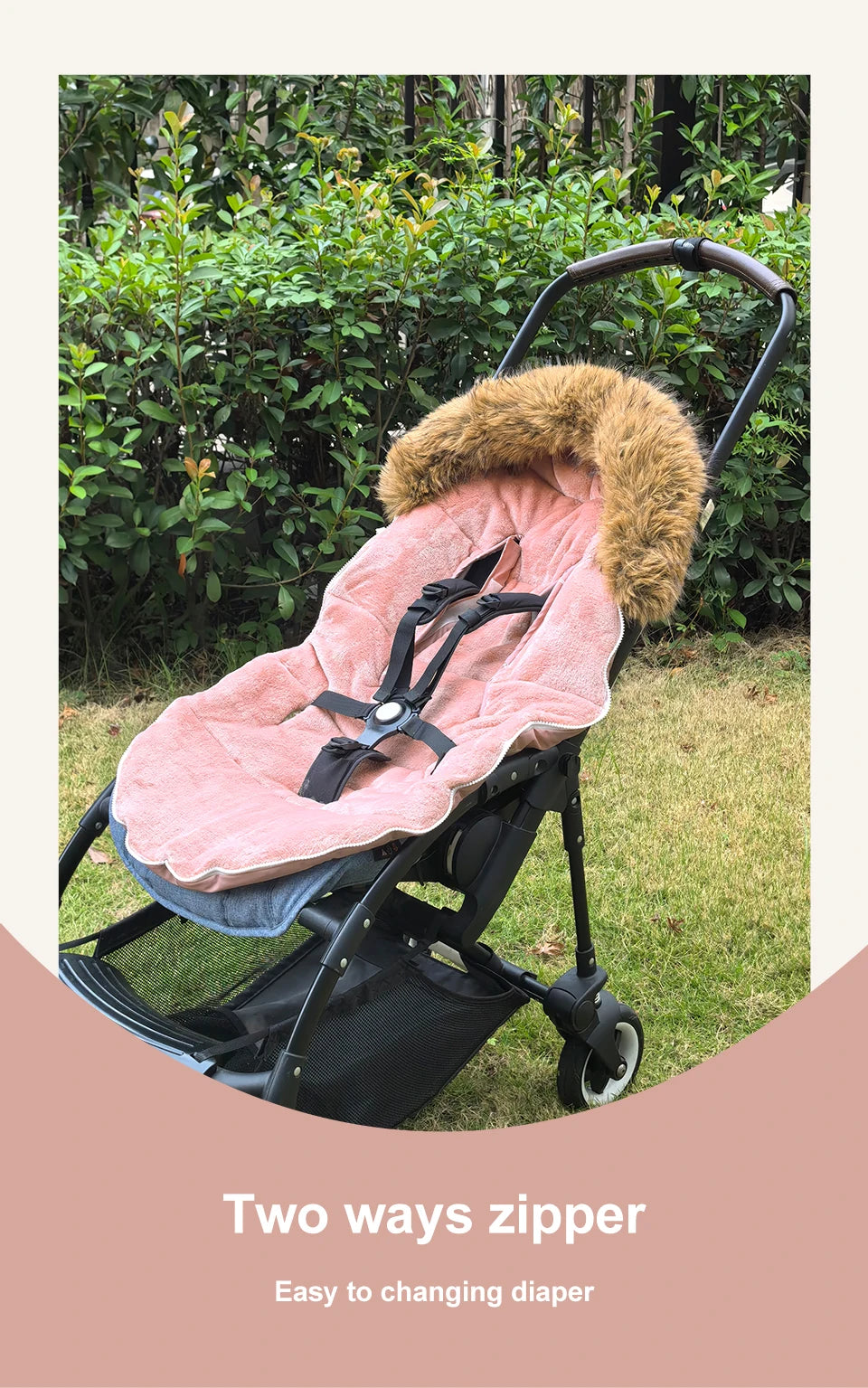Baby Stroller Foot Cover 92Cm Winter Warm Windproof Design High Quality Universal Pram Footmuff Baby Stroller Accessories