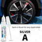 For PEUGEOT E-208 Touch Up Paint Wheel Repair Kit Quick And Easy Wheel Scratch Repair Rim Paint For Car Wheel Repair Silver