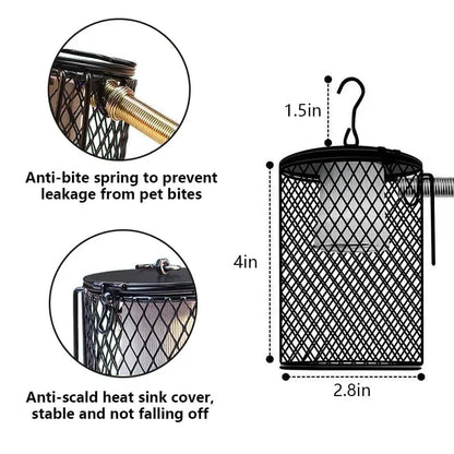 E27 Pet Heating Lamp for Turtle Snake lizard Infrared Ceramic Emitter Heat Light 100W Reptile Lamp EU Plug