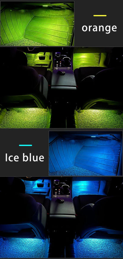For Volkswagen VW Touareg Tiguan Passat Transporter Arteon Sharan EOS Jetta Scirocco Car Footwell Light Kit Interior Accessories