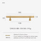 Nurlin Brass Diamond Cut Cross Knurl Pattern Cabinet Knob Pull T Bar Lengthened 38cm 15 Inch Cloakroom Door Drawer Handle
