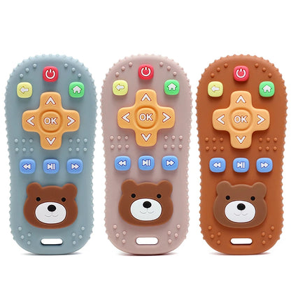 Baby Teethers Remote Control Shape Silicone Molar Chewing Toys Silicone Teething Toys Infant Baby Gifts Newborn Accessories