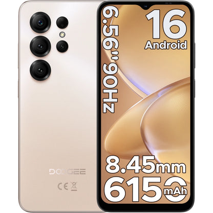 Global Version DOOGEE Note56 X Smartphone Android 16 24GB RAM(3GB+21GB) 64GB ROM 6.56'' Screen 6150mAh Battery Mobile Phone