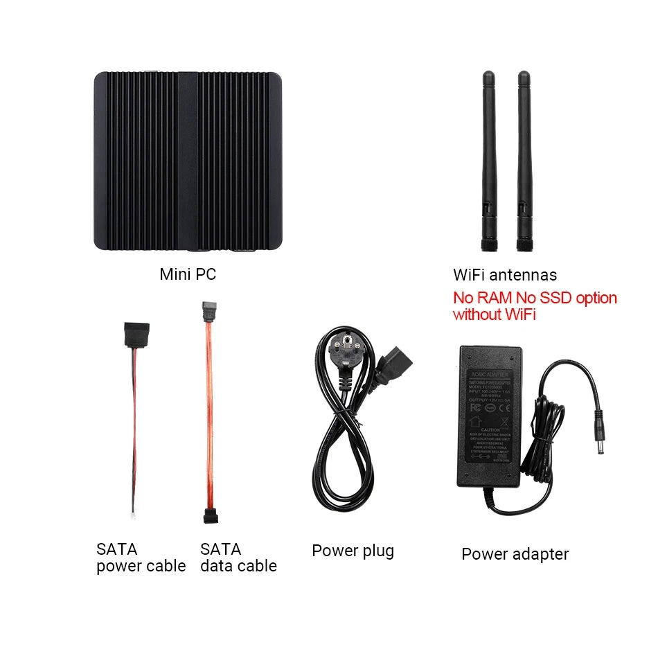 BEBEPC Fanless Industrial Mini PC with Intel Celeron J6412 J1900 Support Linux Computer with 2xRS232/485 2xGbE LAN Win10 Ready