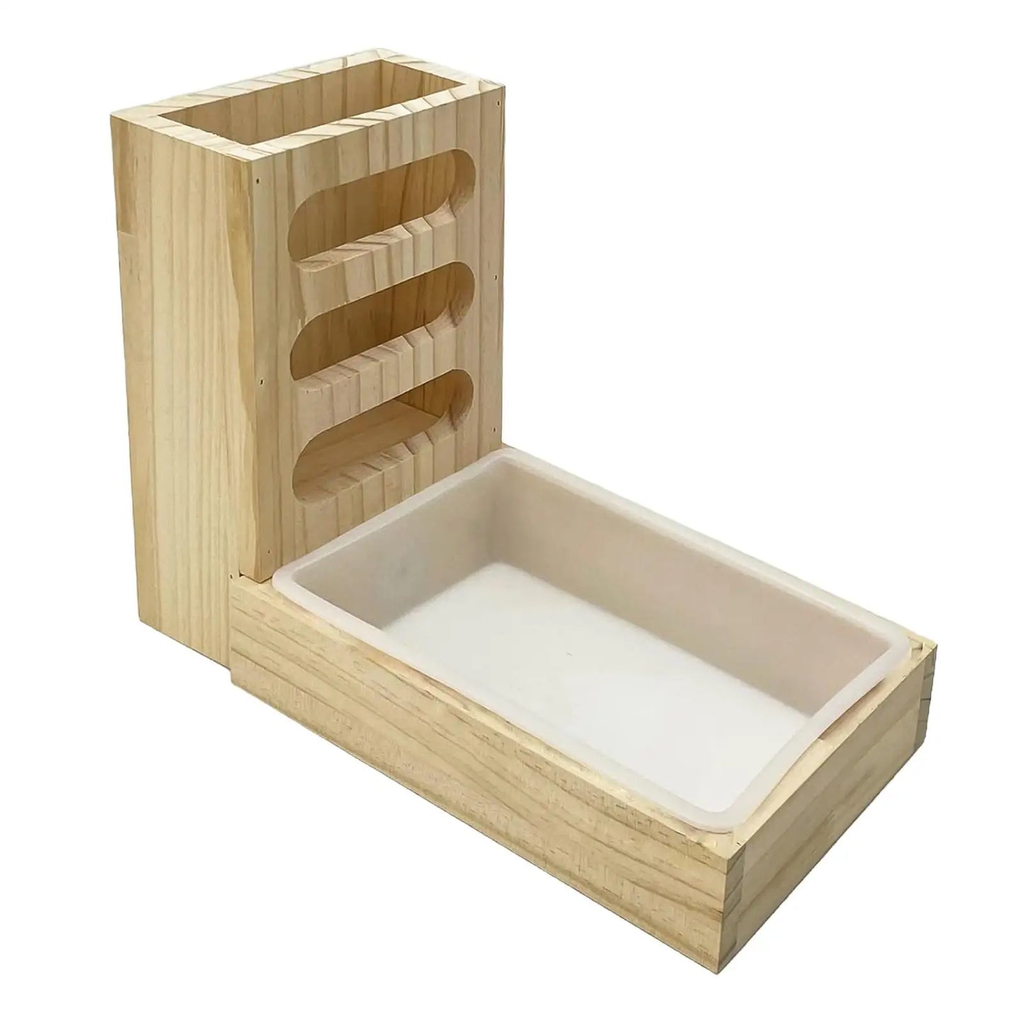 Wooden Rabbit Hay Feeder With Litter Box Bunny Premium And Reliable Helps Reduce Hay Waste And Keeps Habitat Clean