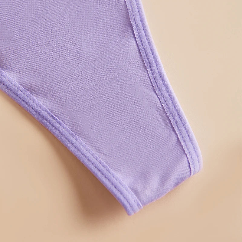 1pcs Sexy Ladies G-string Low Rise Bow Intimate Lingerie Comfortable Solid   Women Panties Hot Sale Female Thongs T-back