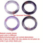 1Pc Natural Stone Band Rings Amethyst Rose Quartz Obsidian Finger Solid Ring Women Men Minimalist Reiki Healing Jewelry Gift