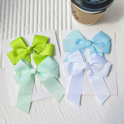 1pcs 3.6'' Solid Color Bowknot Hair Clips For Baby Girls Classic Bows Hairpins Cute Barrettes Headwear Kids Hair Accessories