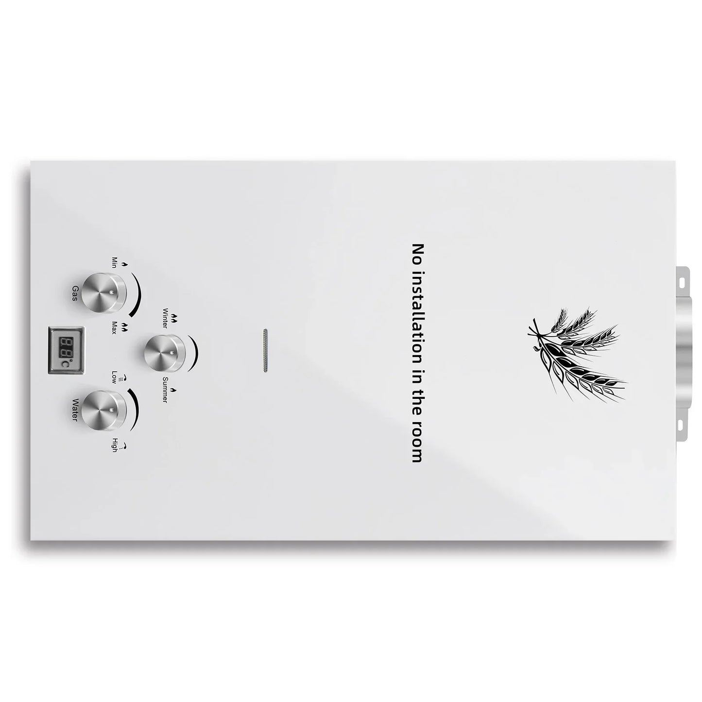 VEVOR Liquefied Petroleum Gas Water Heater 6L 8L 10L 12L 16L 18L Liquefied Petroleum Gas Propane Butane White Water Heater
