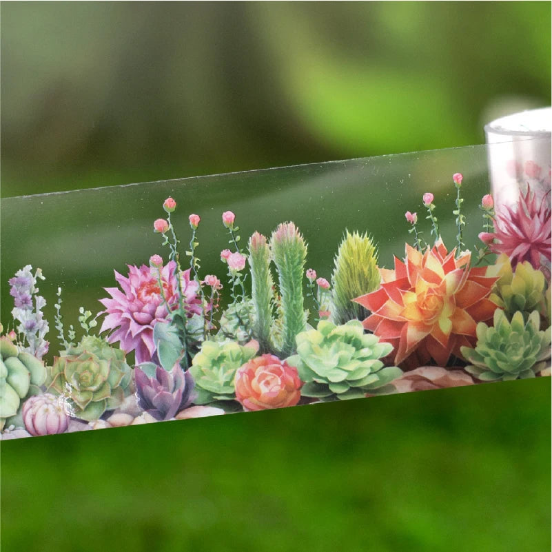 50mm*2m Plant flower landscape PET Tapes Creativity Scrapbooking Hand Account Adhesive hand made Diy Junk Journal Craft Supplies