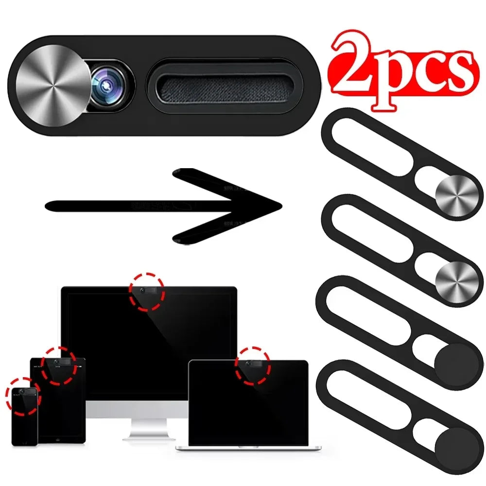 Front Camera Slide Protector Shield Phone Lens Covers Webcam Privacy Stickers For iPhone 16 15 14Pro/Pro MAX Tablet Laptop