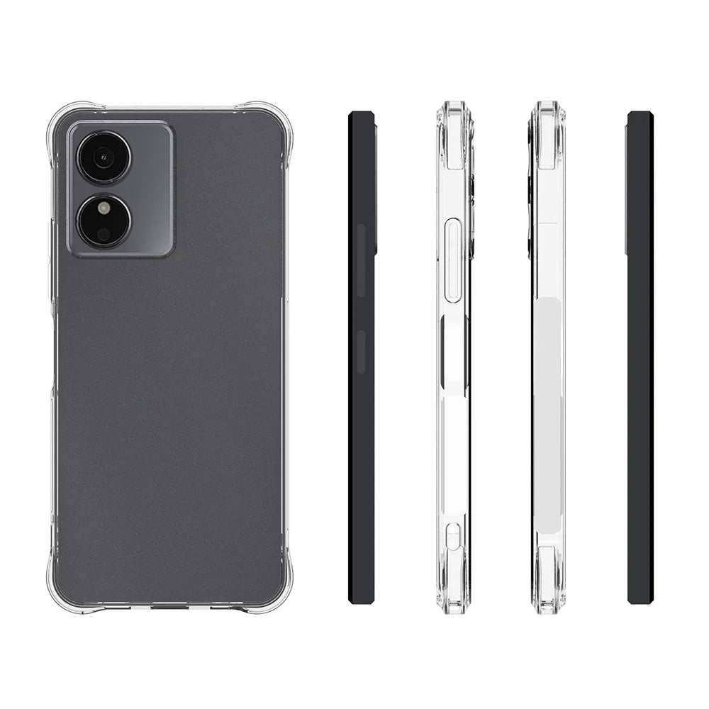 HMD Aura 2 4G Case Air Cushion Shockproof Airbag Silicone Soft TPU Back Cover Case for HMD Key HMDKey TA-1690 Arc HMDArc 4G 2025