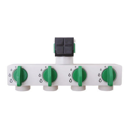 4 Way Water Distributor Accessories for 10204 Tap Adapter ABS Plastic Connector Hose Splitters for Hose Tube Water Faucet #27212