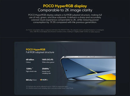 Global Version POCO F8 Ultra Sno Dragon 8 Elite Gen 5 Smartphone camera 6500mAh battery "6.9Hz 50MP NFC display