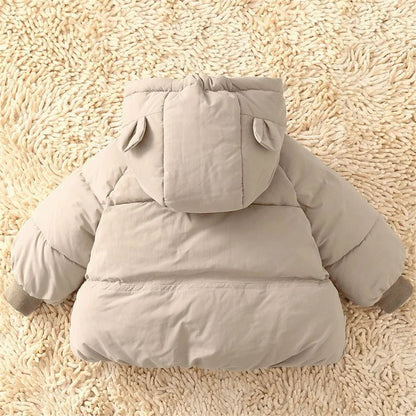 Winter Thick Warm Jackets Autumn Big Kids Padded Down Cotton Clothes Boys Girls Hooded Parka Coats Children Outerwear 2-6 Years
