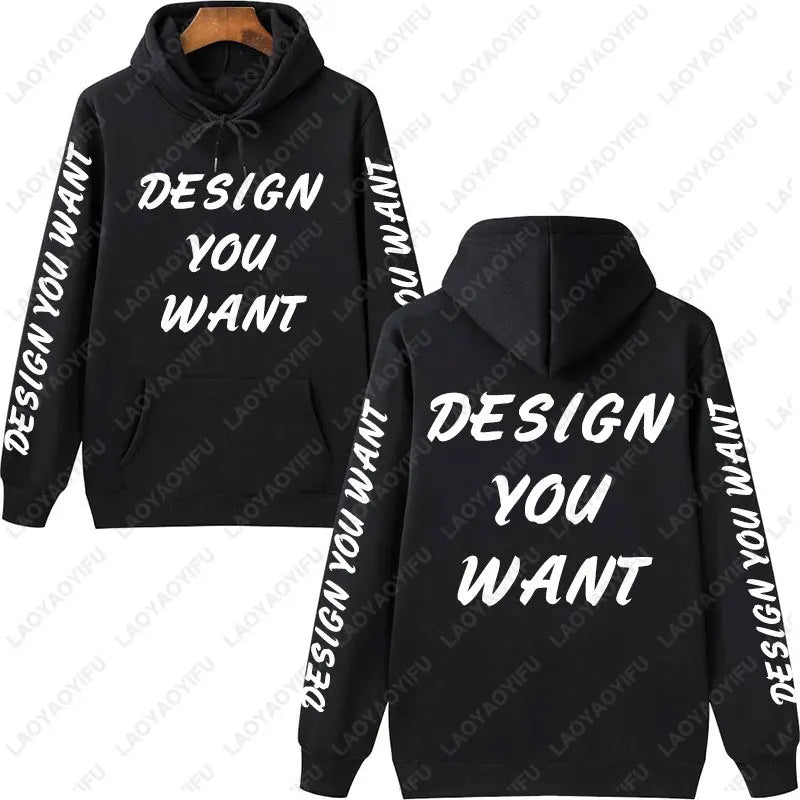 Customized Photo Personalized Hoodie Autumn Warming and Comfort Sweatshirt Unisex Casual Custom Printed Text DIY Hoodie Fashion