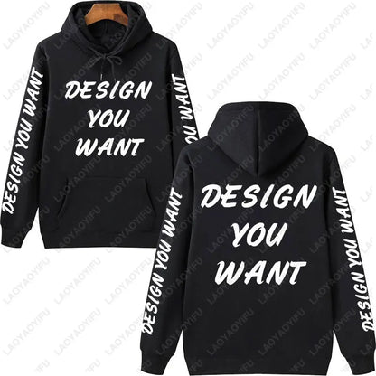 Customized Photo Personalized Hoodie Autumn Warming and Comfort Sweatshirt Unisex Casual Custom Printed Text DIY Hoodie Fashion