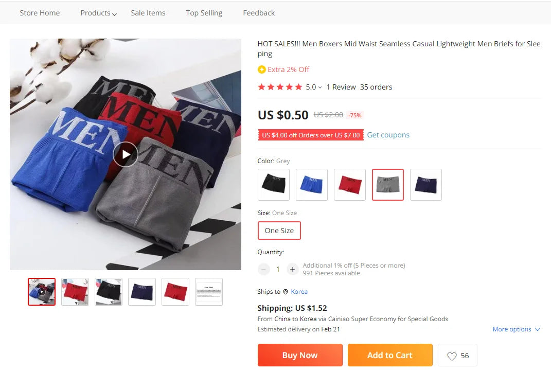 Dropshipping!Sexy Men's Trunks Underwear Boxer Briefs Shorts Bulge Pouch Comfy Soft Underpants