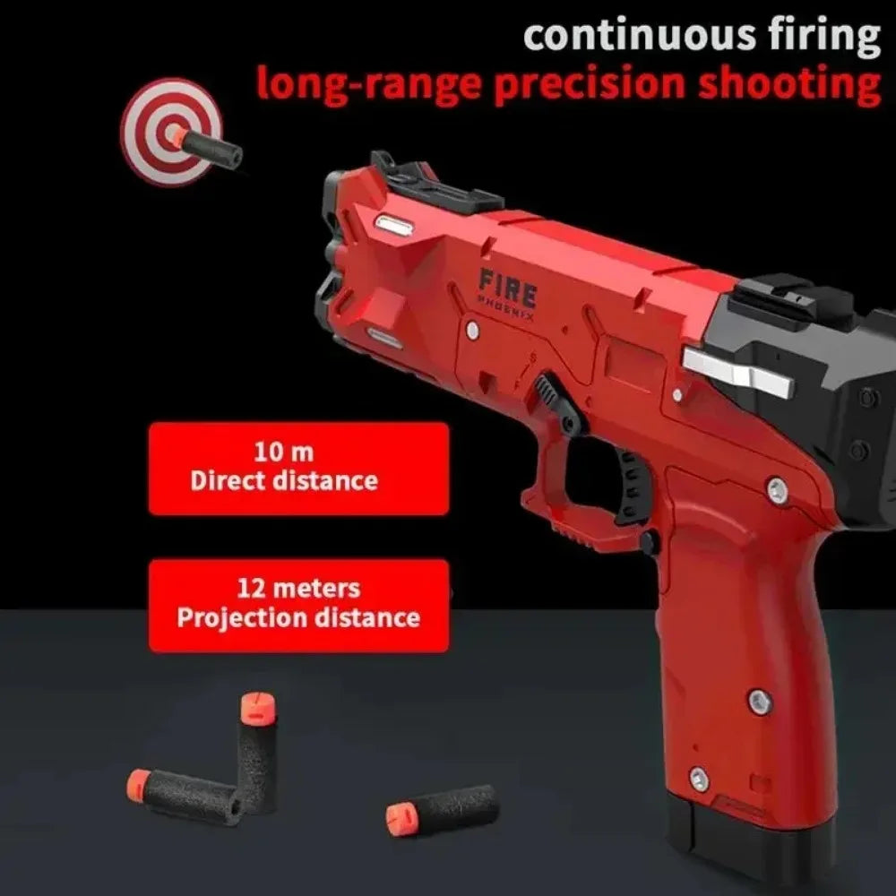Children Manually Loaded Launcher Shell Soft Bullet Gun Toy Outdoor CS Shooting Game Christmas Gift for Boy