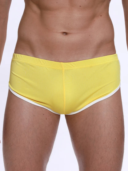 Sexy Running Elastic Sport Shorts Men's Summer Shorts Hot Pants Bar Nine Points Slim Fit Cotton Milk Silk Men's Fashion