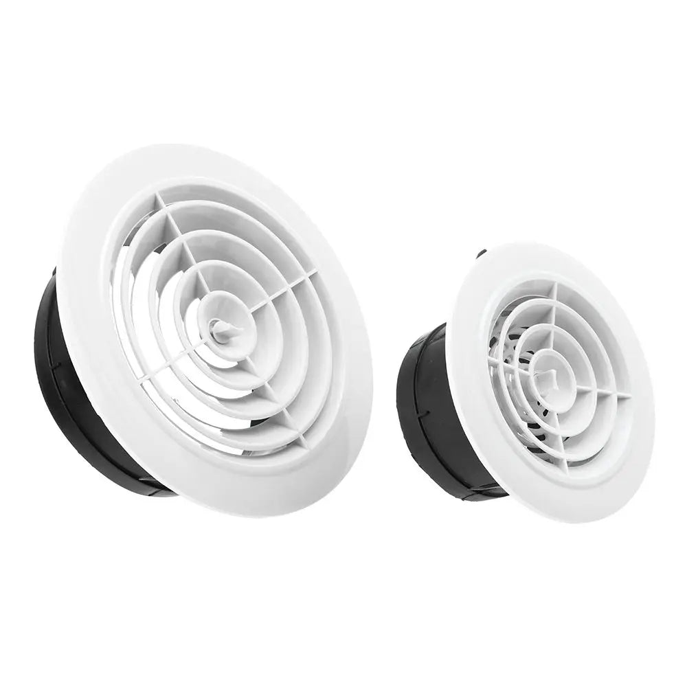 4 Types White Air Vent Extract Valve Grille Air Circulation Vents Cover 100/150mm Round Ducting Ventilation Cover Various Shapes