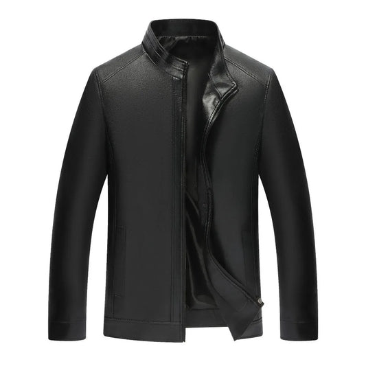 Winter Fur Leather Jacket Men Genuine Leather 2025 New Mandarin Collar Sheepskin Coat Male Leather Jacket Motorcycle Clothing