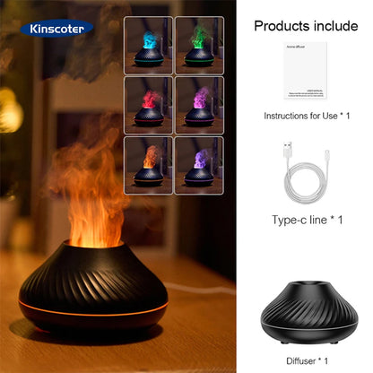 Volcano Aromatherapy Diffuser Portable Desktop Essential Oil Aroma Diffuser Home Air Humidifier Purifier/Essential Oil Set