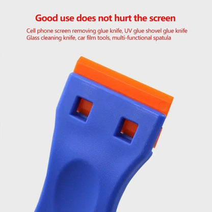 Two Cutting Plastic Razor Blade Scraper Non-Scratch Scraper Tool Kits for Cleaning Labels Glue Car Window Sticky Remover