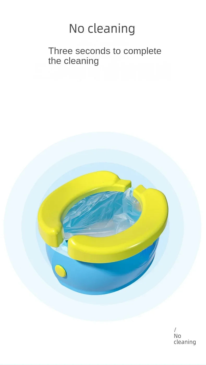 Children's Foldable Potty Training Seat Easy To Clean Toilet Seat Boys and Girls Birthday Gift Portable Travel Baby Potty