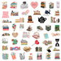 10/50/100pcs Mix Kawaii Smut Bookish Dark Romance Reading Book Stickers Aesthetic DIY Scrapbooking Notebook Laptop Phone Sticker
