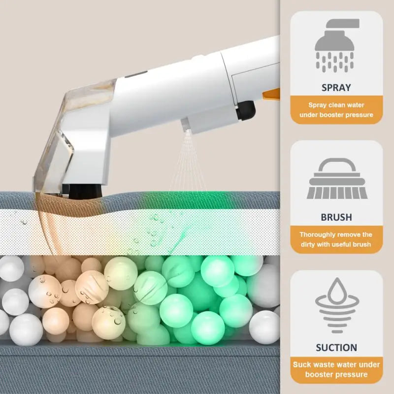 OMESER 750W Handheld Carpet Cleaner 15KPa Portable Spot Cleaner Spray Suction Integrated Clean Machine for Car Sofa Pet Hair