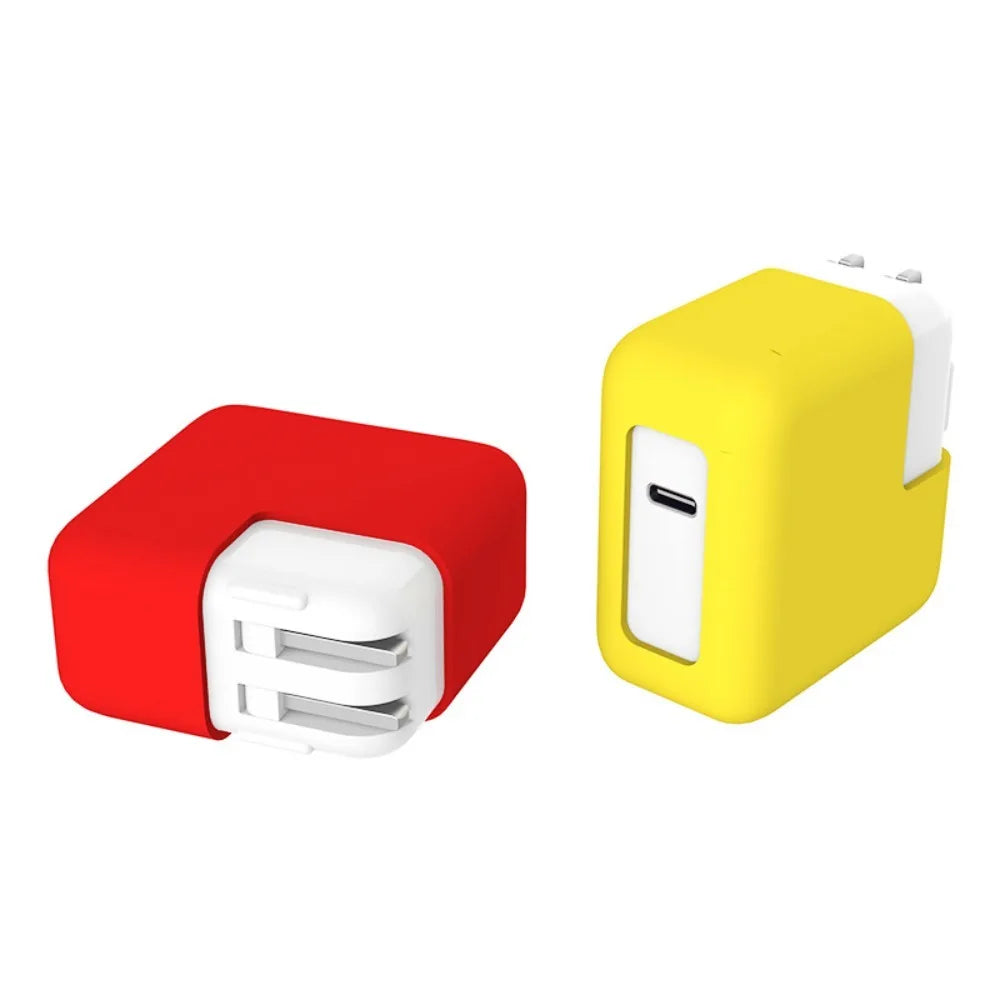 Portable Silicone Power Adapter Case Shockproof Anti-drop Elastic Cover 30W/45W Dust-proof Charger Case for MacBook