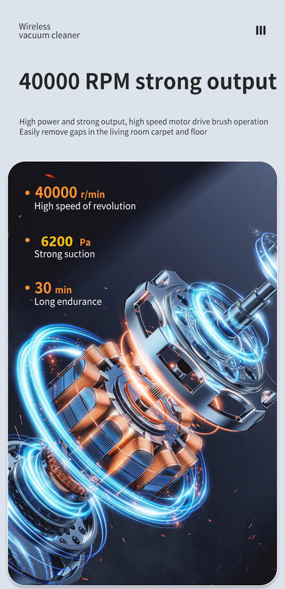 New Wireless Vacuum Cleaner Household Super Strong Suction Floor Suction And Mopping All-in-one Machine Handheld Vacuum Cleaner