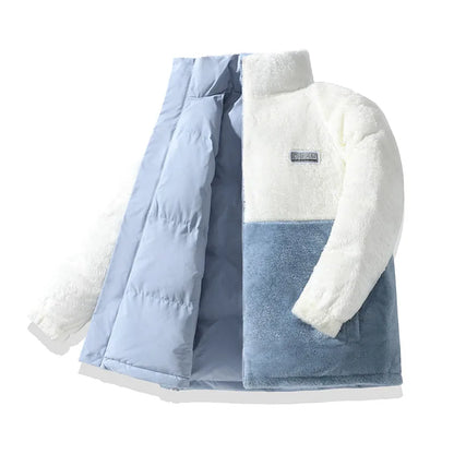New Couple's Fashionable Versatile Windproof Neutral Cotton Jacket Outdoor Thick Warm Comfortable Breathable Double-sided Jacket